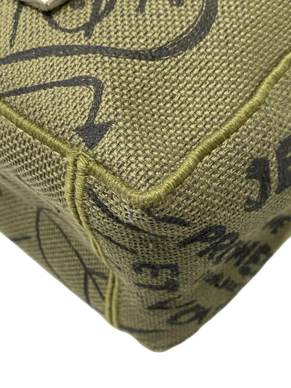 DIOR/ChristianDior Diorcamp - Khaki Black Jacquard Shoulder Bag - Picture 6 of 15